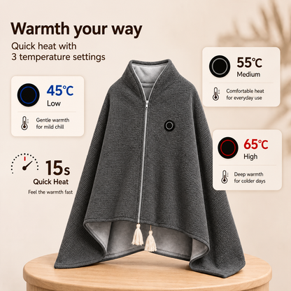🔥Black friday Sale🔥Portable Heated Blanket Shawl