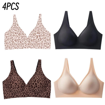 Jelly Deep V Seamless Push Up Bra