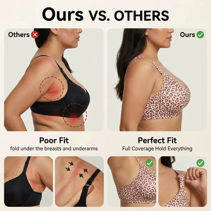 Jelly Deep V Seamless Push Up Bra