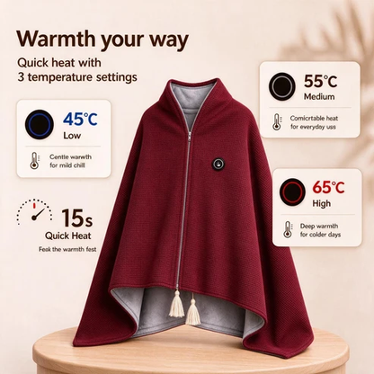 🔥Black friday Sale🔥Portable Heated Blanket Shawl