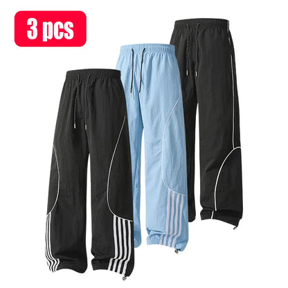 Men's Casual Printed Drawstring Sweatpants All Seasons Street Style Comfort
