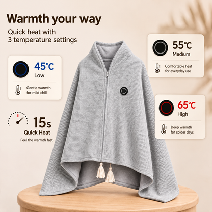 🔥Black friday Sale🔥Portable Heated Blanket Shawl