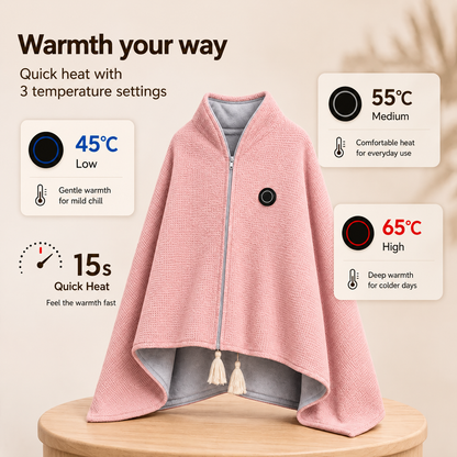 🔥Black friday Sale🔥Portable Heated Blanket Shawl