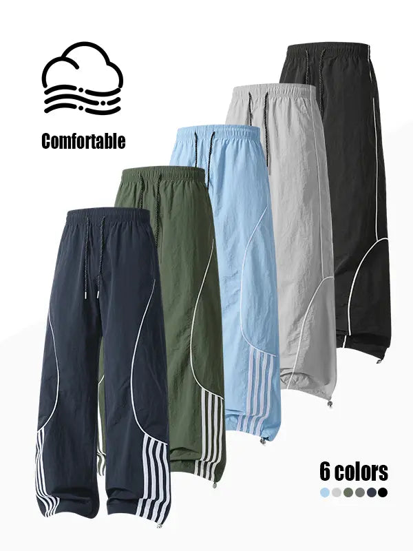 Men's Casual Printed Drawstring Sweatpants All Seasons Street Style Comfort