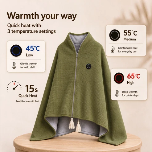 🔥Black friday Sale🔥Portable Heated Blanket Shawl