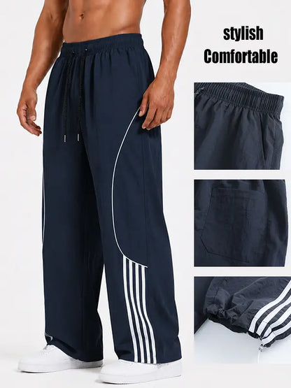 Men's Casual Printed Drawstring Sweatpants All Seasons Street Style Comfort