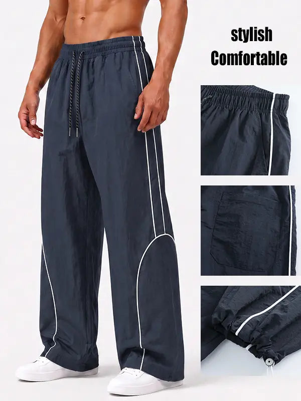 Men's Casual Printed Drawstring Sweatpants All Seasons Street Style Comfort